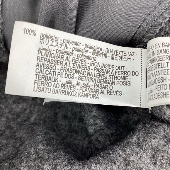 ZARA Women’s Bouclé Loft Moto Zip Point Collar Jacket Gray Size Medium EUC - Picture 9 of 15